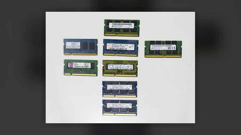 SO-DIMM laptop RAM modules for compatible mini PCs and laptops